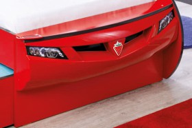 CARBED Кровать-машина Coupe с выдвижной кроватью Red 20.03.1306.00 в Нерюнгри - neryungri.katalogmebeli.com | фото 2