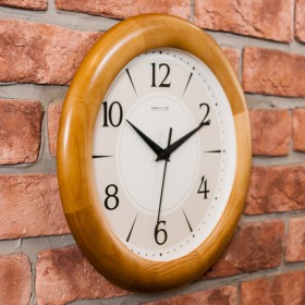 Часы настенные ДС-ББ25-130 ОРЕХ в Нерюнгри - neryungri.katalogmebeli.com | фото