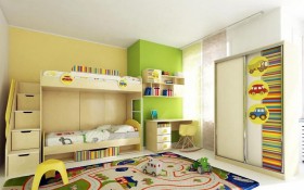 Детская комната Клаксон (Бежевый/корпус Клен) в Нерюнгри - neryungri.katalogmebeli.com | фото 3
