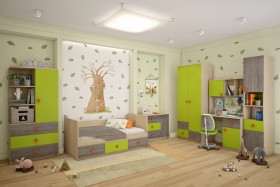 Детская комната Пуговка в Нерюнгри - neryungri.katalogmebeli.com | фото 1