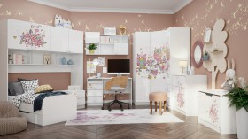 Детская комната Совушки (Белый/корпус Выбеленное дерево) в Нерюнгри - neryungri.katalogmebeli.com | фото 2