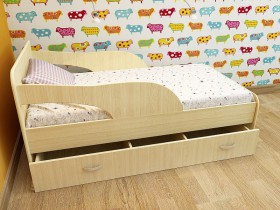 Кровать детская Максимка Млечный дуб/Венге в Нерюнгри - neryungri.katalogmebeli.com | фото 8