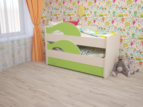 Кровать детская Радуга 1600 Млечный дуб/Венге в Нерюнгри - neryungri.katalogmebeli.com | фото 8