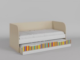 Диван-кровать Клаксон без машинок (Белый/корпус Клен) в Нерюнгри - neryungri.katalogmebeli.com | фото