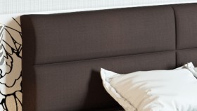Двуспальная кровать «Наоми» (Фон серый, Джут) в Нерюнгри - neryungri.katalogmebeli.com | фото 4