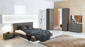 Двуспальная кровать «Наоми» (Фон серый, Джут) в Нерюнгри - neryungri.katalogmebeli.com | фото 7