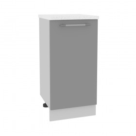 Гарда МС 400 шкаф нижний малой глубины (Джинс/корпус Серый) в Нерюнгри - neryungri.katalogmebeli.com | фото