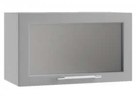 Гарда ПГС 600 шкаф верхний горизонтальный со стеклом Джинс в Нерюнгри - neryungri.katalogmebeli.com | фото