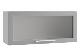 Гарда ПГС 800 шкаф верхний горизонтальный со стеклом Джинс в Нерюнгри - neryungri.katalogmebeli.com | фото