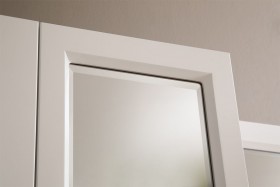Гламур Шкаф 2-створчатый белый/белый глянец в Нерюнгри - neryungri.katalogmebeli.com | фото 5