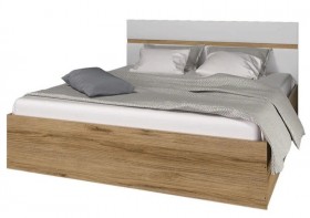 Ким кровать 1,4 (Дуб сонома/белый глянец) в Нерюнгри - neryungri.katalogmebeli.com | фото 1