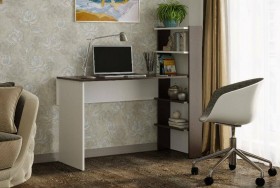 Компьютерный стол №3 (Венге/Белый) в Нерюнгри - neryungri.katalogmebeli.com | фото 1