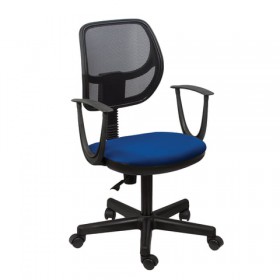 Кресло BRABIX Flip MG-305 (сине-черный) в Нерюнгри - neryungri.katalogmebeli.com | фото 3