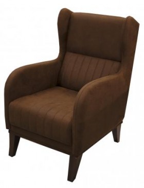 Кресло для отдыха ЕвроМагнат (замша дельта каштан)/осн. в Нерюнгри - neryungri.katalogmebeli.com | фото