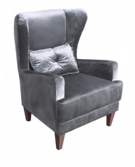 Кресло для отдыха Нарцисс (велюр богемия сильвер) в Нерюнгри - neryungri.katalogmebeli.com | фото