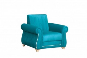 Кресло для отдыха Порто (велюр киви бирюза / микровельвет крем) в Нерюнгри - neryungri.katalogmebeli.com | фото