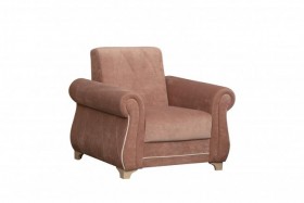 Кресло для отдыха Порто (велюр киви корица / микровельвет крем) в Нерюнгри - neryungri.katalogmebeli.com | фото