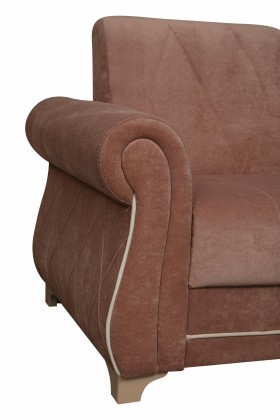 Кресло для отдыха "Порто" (велюр киви корица / микровельвет крем) в Нерюнгри - neryungri.katalogmebeli.com | фото 3