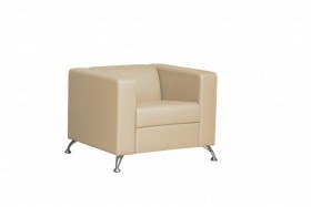 Кресло для отдыха Премиум (кож. зам. Крем)/осн. в Нерюнгри - neryungri.katalogmebeli.com | фото