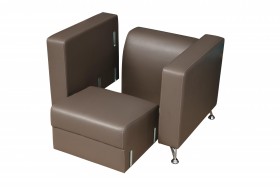 Кресло для отдыха "Премиум" (кож. зам. латте)/осн. в Нерюнгри - neryungri.katalogmebeli.com | фото 4