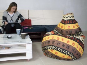 Кресло-груша Большое-Африка в Нерюнгри - neryungri.katalogmebeli.com | фото 4