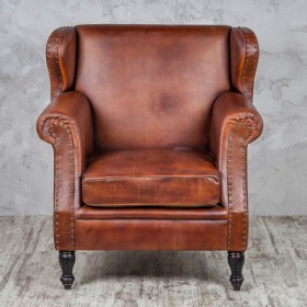 Кресло кожаное Лофт Аристократ (кожа буйвола) в Нерюнгри - neryungri.katalogmebeli.com | фото 3