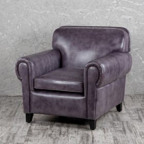 Кресло кожаное Элегант (Фиолетовый) в Нерюнгри - neryungri.katalogmebeli.com | фото 1