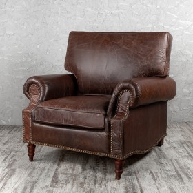 Кресло кожаное Лофт Аристократ (ширина 1100 мм) в Нерюнгри - neryungri.katalogmebeli.com | фото