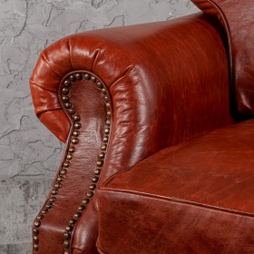 Кресло кожаное Лофт Аристократ (кожа буйвола) в Нерюнгри - neryungri.katalogmebeli.com | фото 5