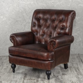 Кресло кожаное Лофт Чарльз в Нерюнгри - neryungri.katalogmebeli.com | фото