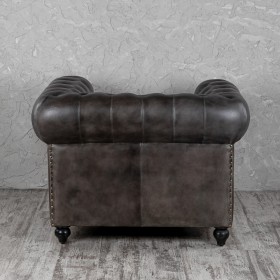 Кресло кожаное Лофт Честер (акация) в Нерюнгри - neryungri.katalogmebeli.com | фото 7