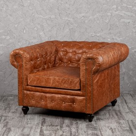 Кресло кожаное Лофт Честер (кожа буйвола) в Нерюнгри - neryungri.katalogmebeli.com | фото