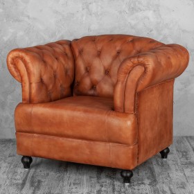 Кресло кожаное Лофт Честер-Нью в Нерюнгри - neryungri.katalogmebeli.com | фото