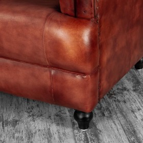 Кресло кожаное Лофт Честер-Нью (Коричневый) в Нерюнгри - neryungri.katalogmebeli.com | фото 4