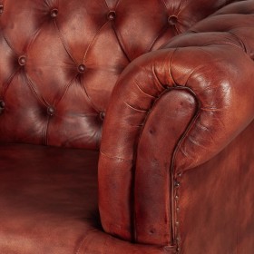 Кресло кожаное Лофт Честер-Нью (Коричневый) в Нерюнгри - neryungri.katalogmebeli.com | фото 6