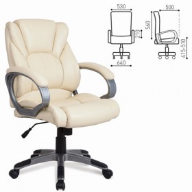 Кресло офисное BRABIX Eldorado EX-504 (бежевый) в Нерюнгри - neryungri.katalogmebeli.com | фото