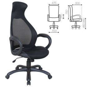 Кресло офисное BRABIX Genesis EX-517 (черное) в Нерюнгри - neryungri.katalogmebeli.com | фото