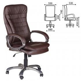Кресло офисное BRABIX Omega EX-589 (коричневое) в Нерюнгри - neryungri.katalogmebeli.com | фото