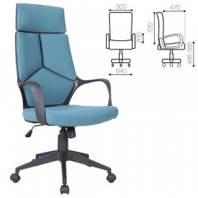 Кресло офисное BRABIX Prime EX-515 (голубая ткань) в Нерюнгри - neryungri.katalogmebeli.com | фото
