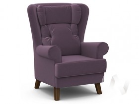Кресло отдыха Комфорт-2 (орех лак/ULTRA PLUM) в Нерюнгри - neryungri.katalogmebeli.com | фото