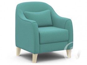 Кресло отдыха Комфорт-4 (бесцветный лак/CANDY AQUVAMARINE) в Нерюнгри - neryungri.katalogmebeli.com | фото