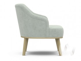 Кресло отдыха Комфорт-5 низкая спинка (бесцветный лак/FRESCA BRILLIANT) в Нерюнгри - neryungri.katalogmebeli.com | фото 2