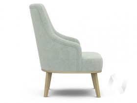 Кресло отдыха Комфорт-5 высокая спинка (бесцветный лак/FRESCA BRILLIANT) в Нерюнгри - neryungri.katalogmebeli.com | фото 2