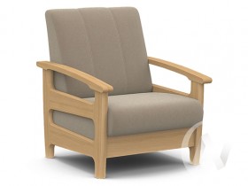 Кресло для отдыха Омега (бук лак/CATANIA LATTE) в Нерюнгри - neryungri.katalogmebeli.com | фото 1