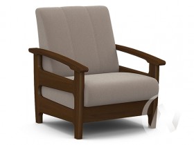 Кресло для отдыха Омега (орех лак/CATANIA COCOA) в Нерюнгри - neryungri.katalogmebeli.com | фото