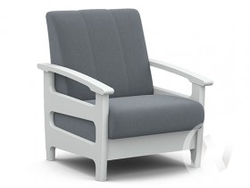 Кресло для отдыха Омега (снег лак/CATANIA SILVER) в Нерюнгри - neryungri.katalogmebeli.com | фото