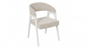 Кресло «Техас 1» (Белый матовый/Микровелюр Jercy Cream №208) в Нерюнгри - neryungri.katalogmebeli.com | фото