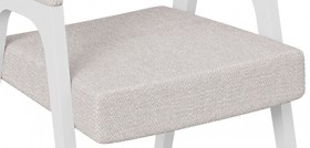 Кресло «Техас 1» (Белый матовый/Шенилл Estetica Vanille №220) в Нерюнгри - neryungri.katalogmebeli.com | фото 3