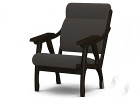 Кресло Вега-10 (венге лак/ULTRA GRAFIT) в Нерюнгри - neryungri.katalogmebeli.com | фото 1
