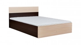 Кровать 0,8м Юнона с настилом (Венге / Дуб) в Нерюнгри - neryungri.katalogmebeli.com | фото 1